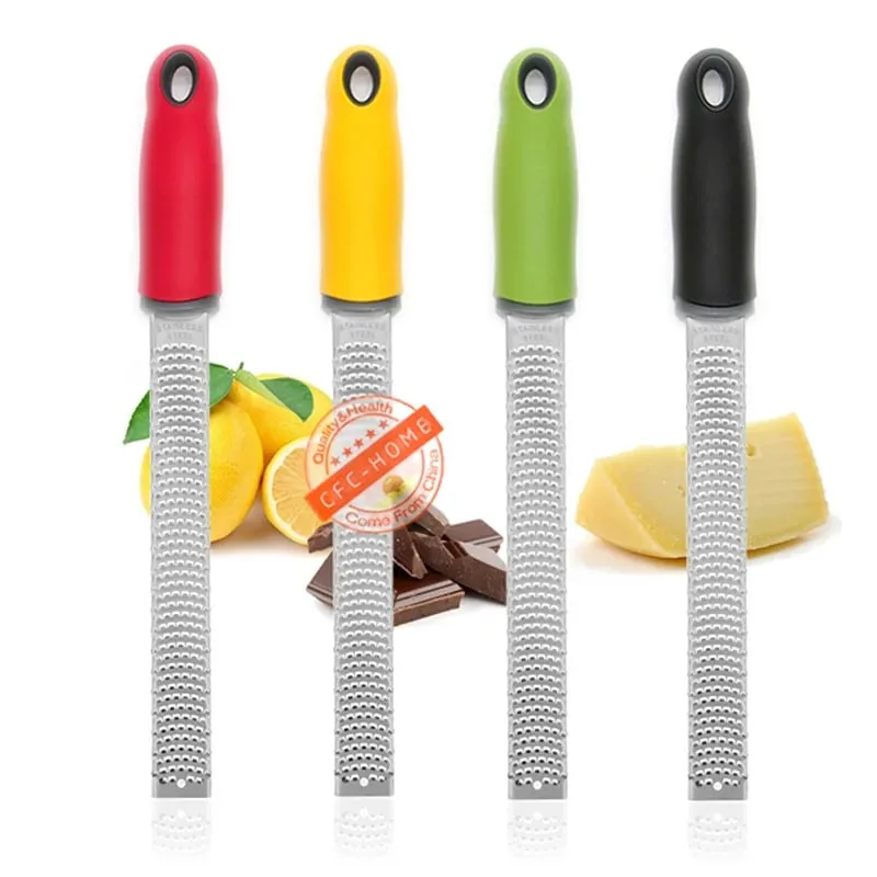 Citrus Lemon Zester & Cheese Grater-Parmesan Cheese Lemon Ginger Garlic Nutmeg Chocolate Vegetables Fruits Kitchen Tools