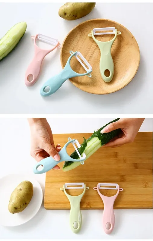 Ceramic Vegetable Fruit Peeler Creative Cutlery Apple Scraping Vegetable Planer Paring Cutter Cooking Tools Knife Potato Peeler — image 10