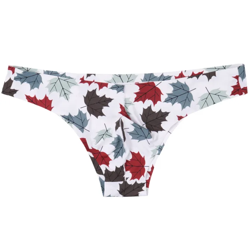 Men Sexy Style Smooth Soft Printed Underwear Men's Thin Underpants Man Low Waist Bikini Ice Silk Briefs Seamless Underwear 817 — image 5