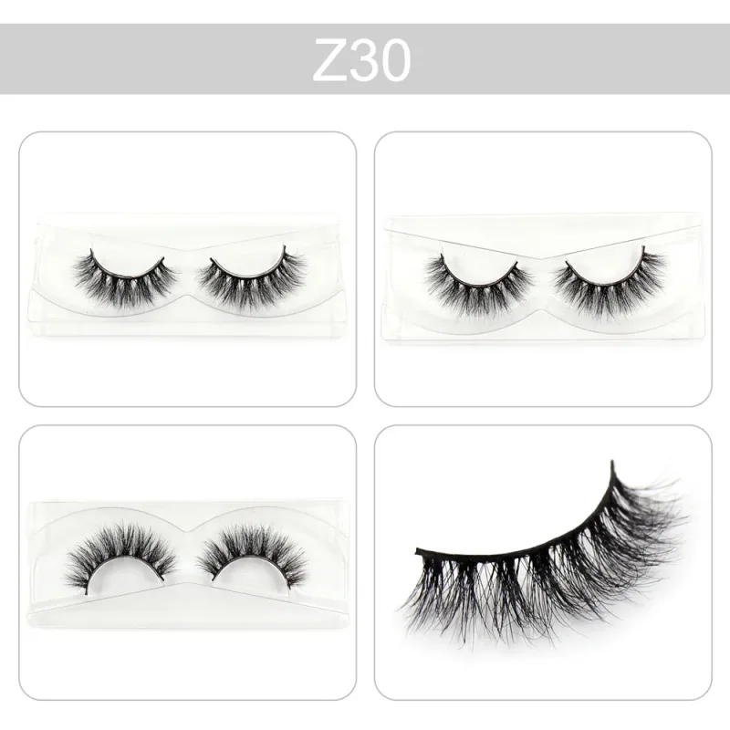 Makeup Lashes 3D Mink Eyelashes Wispy Volume False Lashes Dramatic Lash Natural Fuffy Lashes Full Finish Glamorous Eye