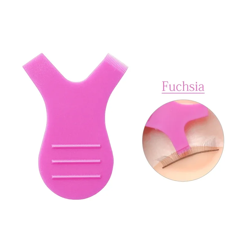 HOT 10 Pcs/Pack Reuseable Plastic Eyelash Brush Clean Y Shape Grafted False Lashes Brushes Women Makeup Mascara Tools