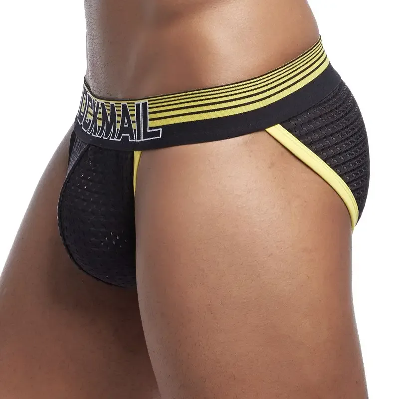 Ropa interior Sexy para Hombre, Tanga para Hombre, ropa interior Gay de malla, Bikini, Calzoncillos para Hombre, pantalones cortos deslizantes, bragas masculinas, suspensorio transpirable