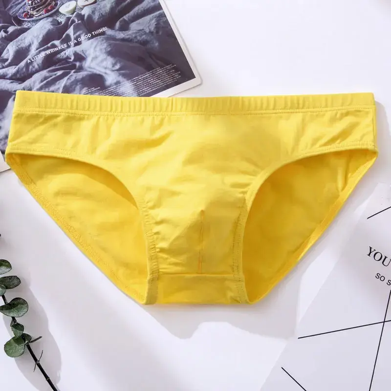 Men's Underwear Male Sexy Solid Briefs Underpants for Men Brief Cotton Adult Panties Mens Bikini Pant Men Sexy Slip Hombre 1805