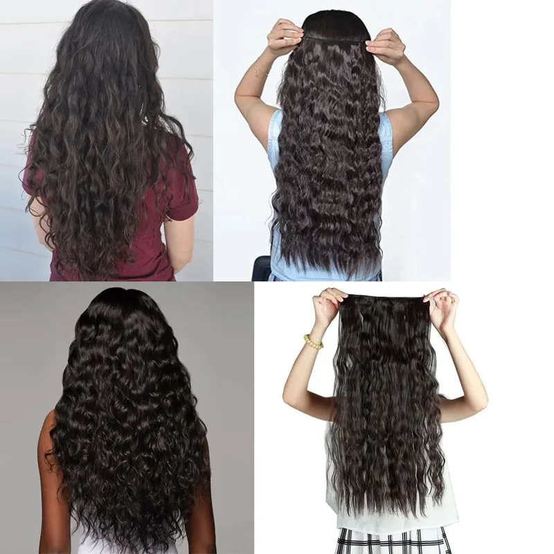 Tổng Hợp 5 Kẹp Trong Tóc Xoăn Dài Kiểu Tóc Bộ Tóc Giả Màu Nâu Tự Nhiên Đen 80 Cm Chịu Nhiệt Giả Tóc Dành Cho Nữ