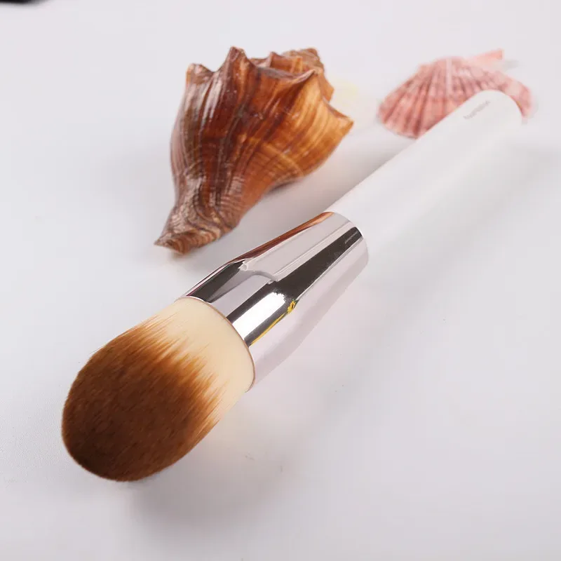 Foundation Makeup brushes Liquid Cream Foundation Powder contour White handle Make up brush Beauty Tools Cosmetics — image 2