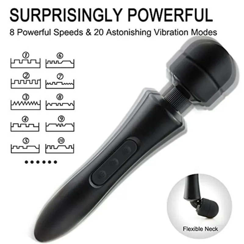 강력한 마술 지팡이 AV 바이브레이터 섹스 토이 for 여성 Clitoris Stimulator 성인용 섹스 샵 장난감 G Spot 진동 딜도 여성용 — image 2