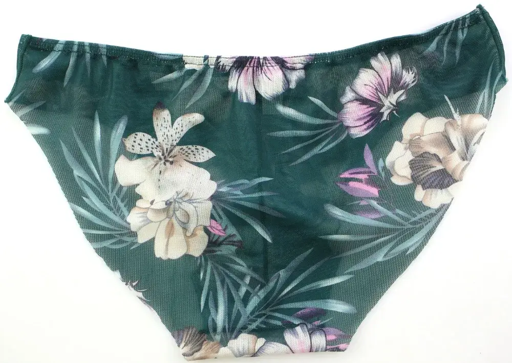 Sexy Men's Briefs Soft Breathable Silk Sexy Print Underwear Men's Hot Hips Up Transparent Jockstrap Colorful Undies Cueca Y03