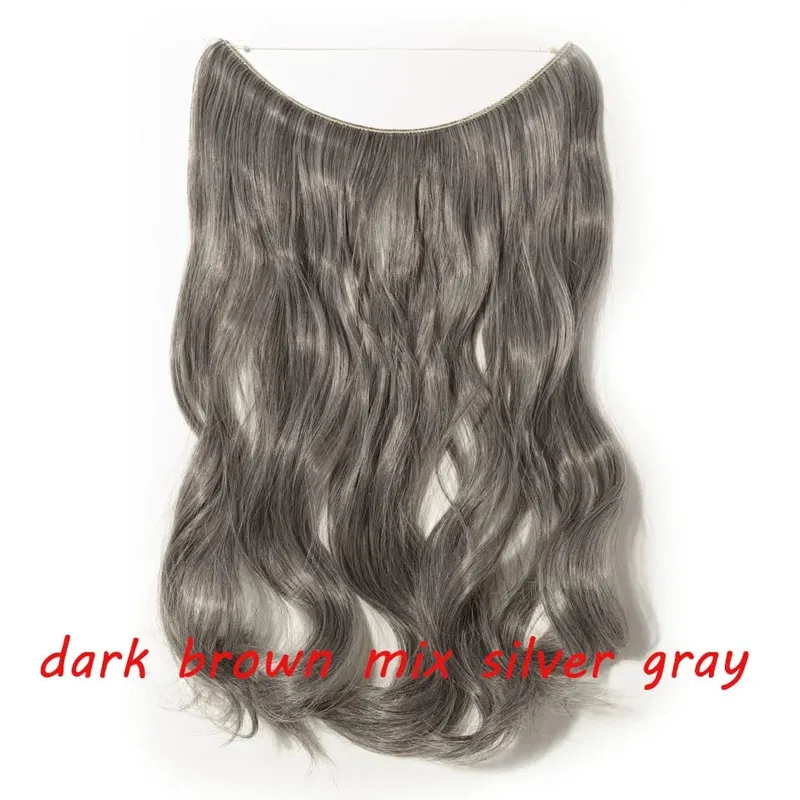 S-noilite 32 kleuren Synthetische Onzichtbare Draad Haarverlenging Clip In Vals Haar Haarstukjes Lange Hair Extensions Voor Vrouwen