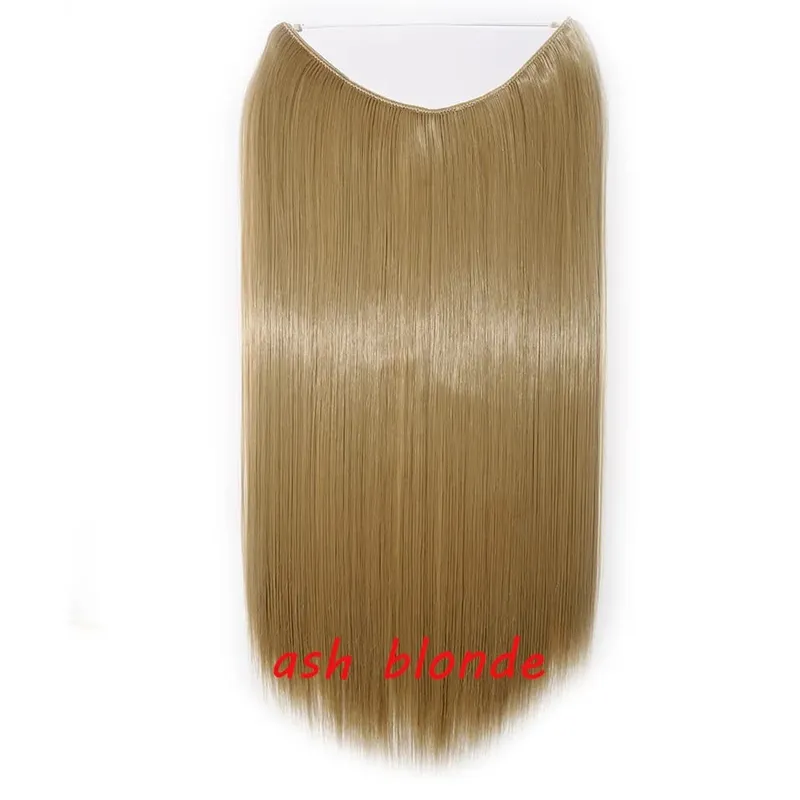 S-noilite 32 kleuren Synthetische Onzichtbare Draad Haarverlenging Clip In Vals Haar Haarstukjes Lange Hair Extensions Voor Vrouwen
