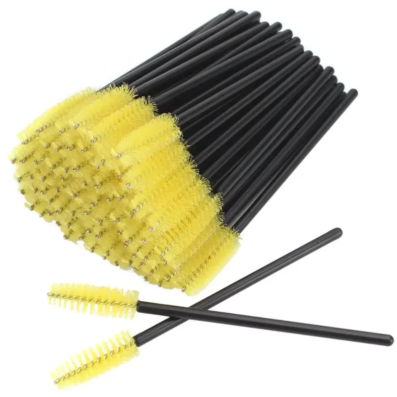 50Pcs Eyelash Brushes Makeup Brushes Disposable Mascara Wands Applicator Multicolors Eye Lashes Cosmetic Brush Makeup Tools