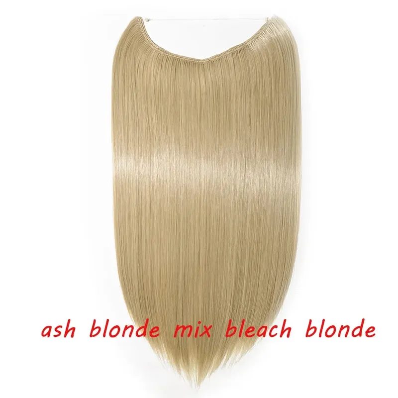 S-noilite 32 kleuren Synthetische Onzichtbare Draad Haarverlenging Clip In Vals Haar Haarstukjes Lange Hair Extensions Voor Vrouwen