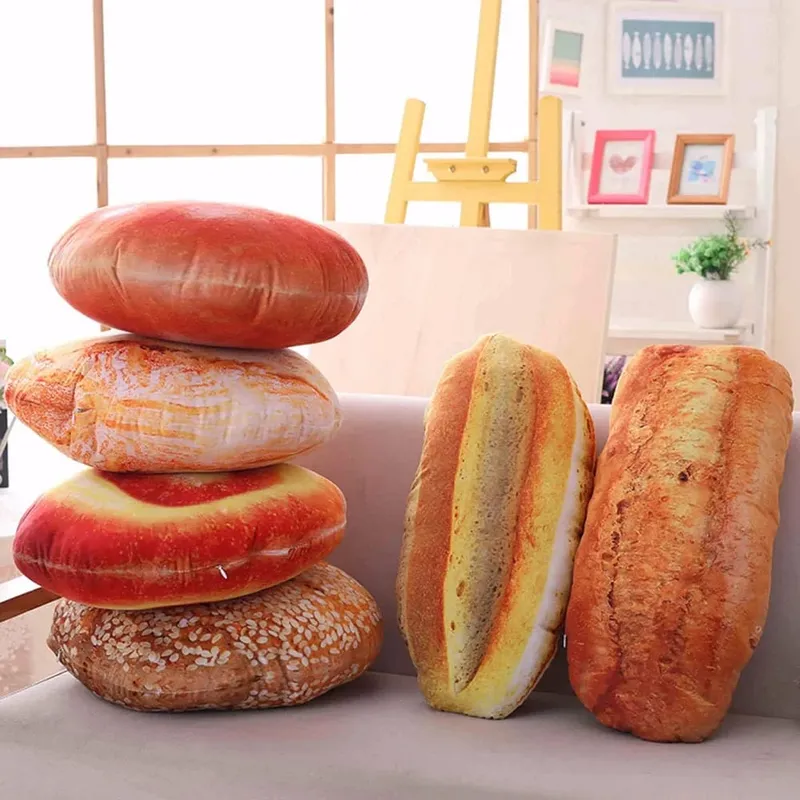 Plush Donut Cream Bread Stuffed Toy Pillow Soft Cushion Restaurant Decoration Birthday Gift Birthday Gift