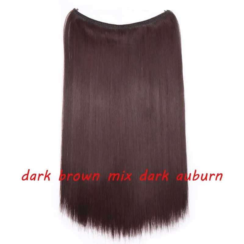 S-noilite 32 kleuren Synthetische Onzichtbare Draad Haarverlenging Clip In Vals Haar Haarstukjes Lange Hair Extensions Voor Vrouwen
