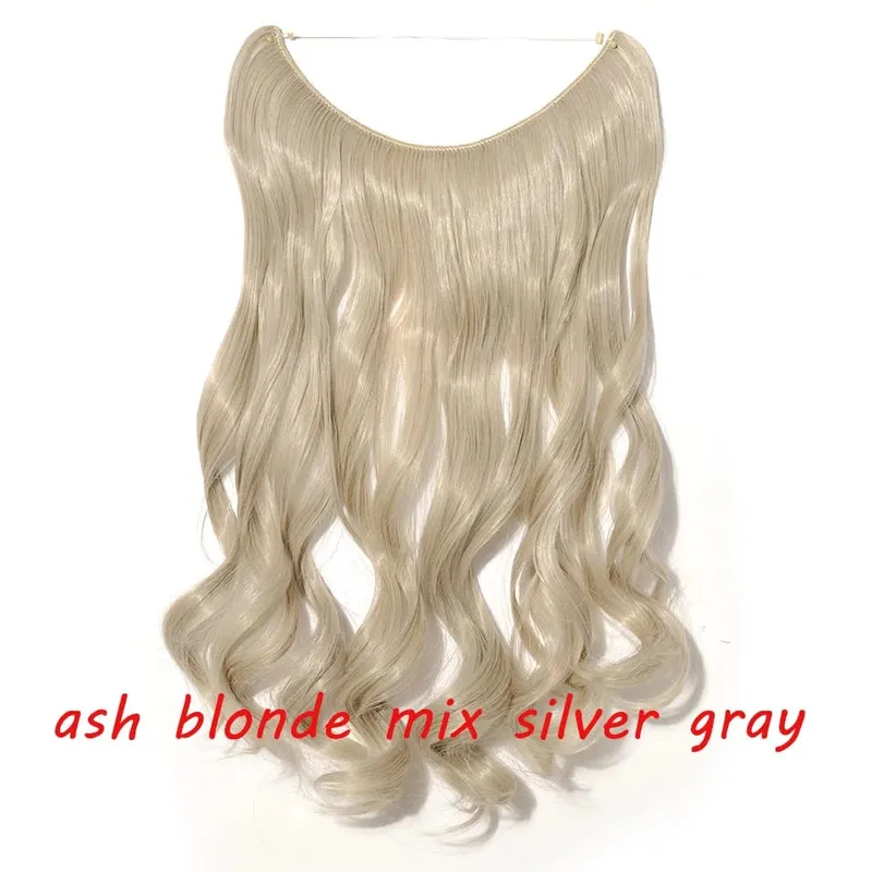 S-noilite 32 kleuren Synthetische Onzichtbare Draad Haarverlenging Clip In Vals Haar Haarstukjes Lange Hair Extensions Voor Vrouwen