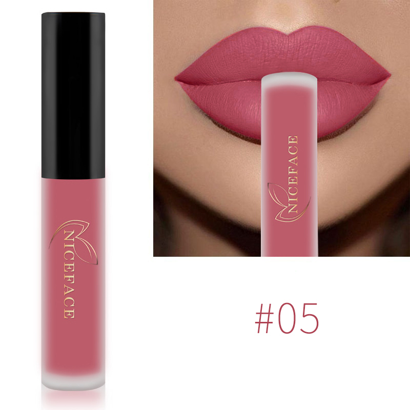Nude Liquid Lipsticks Waterproof Velvet Matte Lip Gloss Long Lasting Non-stick Cup Lip Tint Makeup Pigment Cosmetics