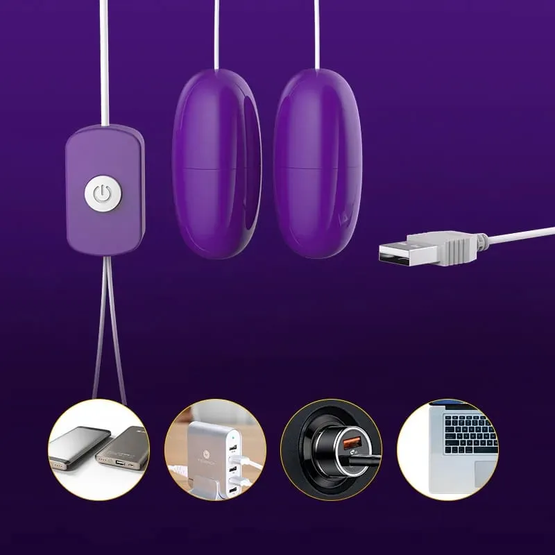 Multifunkční vibrátor Clitoral G-Spot Tongue Clitoris 2 Jump Egg USB Power Bullet Dálkové ovládání Vibrační sexuální hračky pro ženy