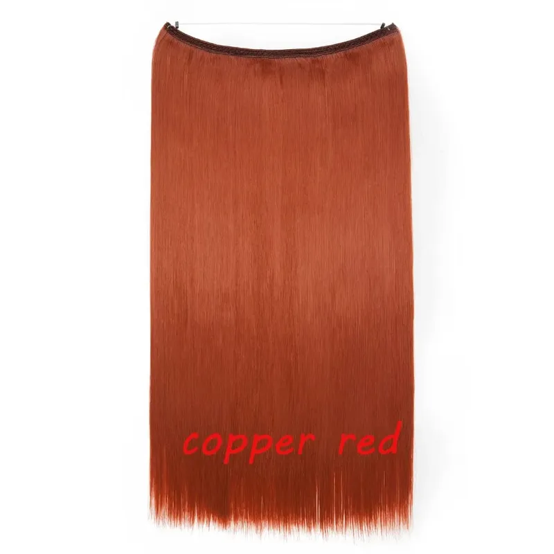 S-noilite 32 kleuren Synthetische Onzichtbare Draad Haarverlenging Clip In Vals Haar Haarstukjes Lange Hair Extensions Voor Vrouwen