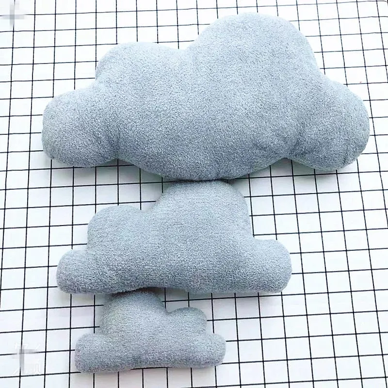 Cute 3 Sizes Cloud Shaped Pillow Cushion Stuffed Plush Toy Bedding Baby room Home Decoration Gift — image 6