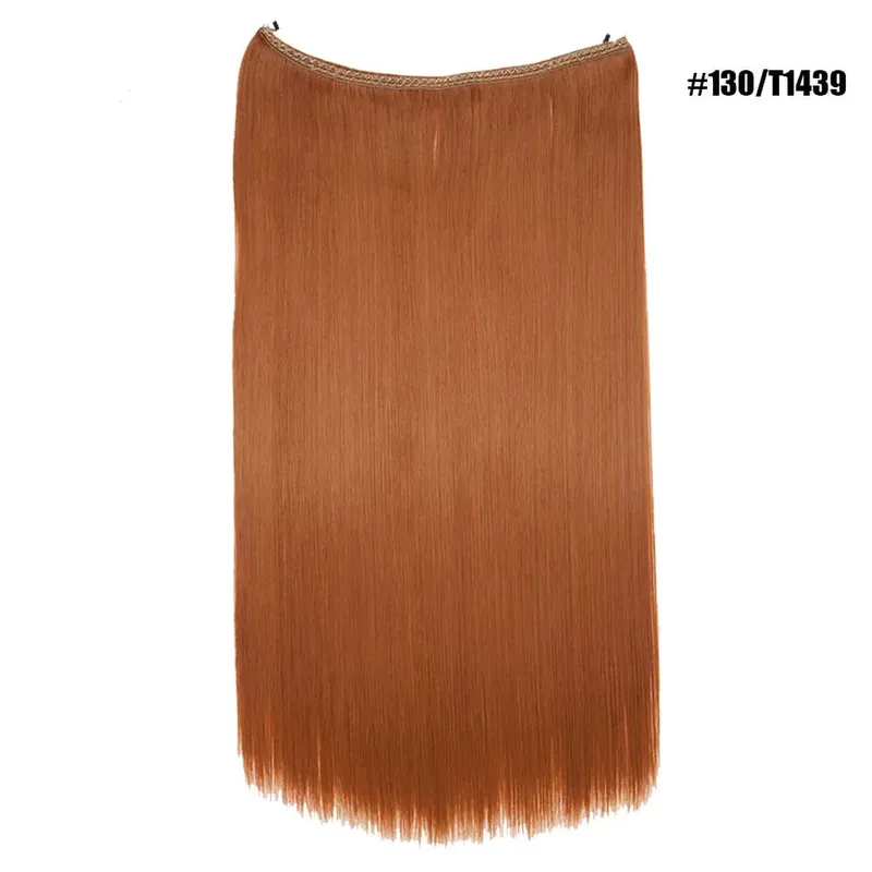 Synthetic Invisible Wire No Clips In Hair Extensions Secret Fish Line Hairpieces Hair Extensions Fake Hair For Women