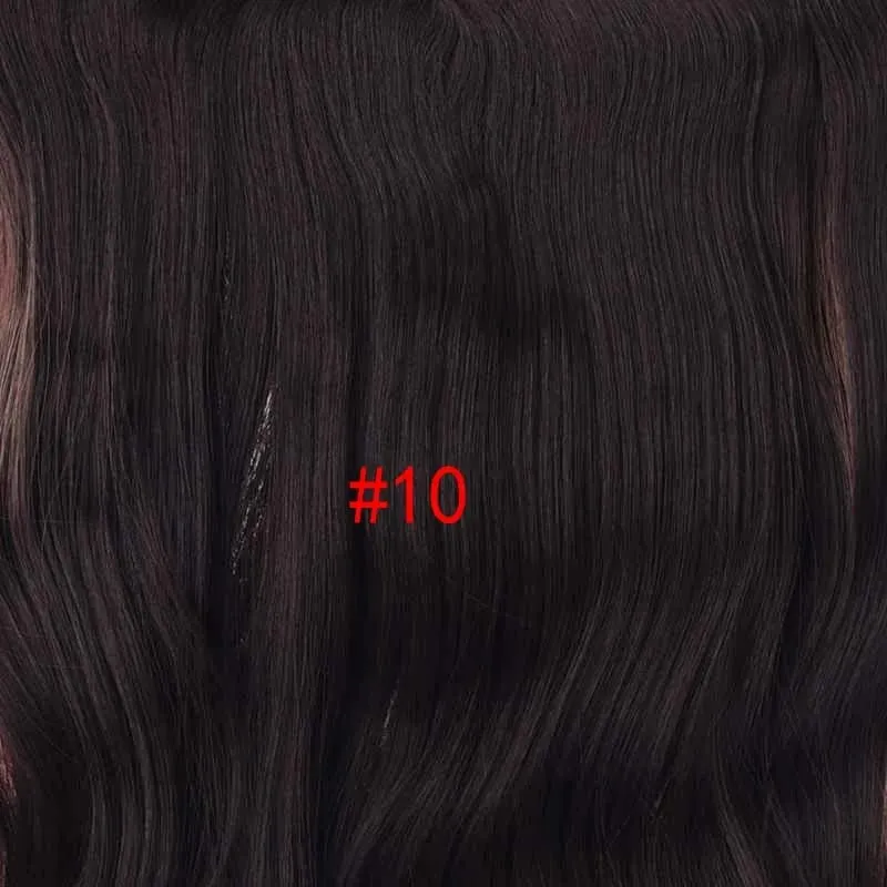 Silike 180g Fish Line Synthetic Wavy Clips in One Piece Hair Extensions 24 inch 17 Colors Heat Resistant Hair Extension — image 36