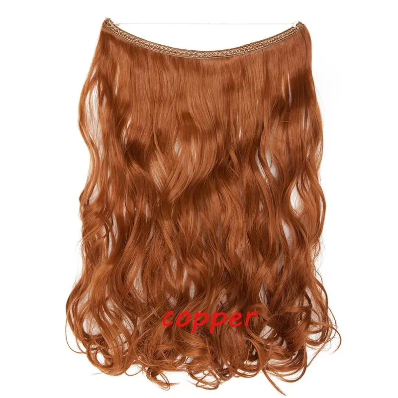 S-noilite 32 kleuren Synthetische Onzichtbare Draad Haarverlenging Clip In Vals Haar Haarstukjes Lange Hair Extensions Voor Vrouwen