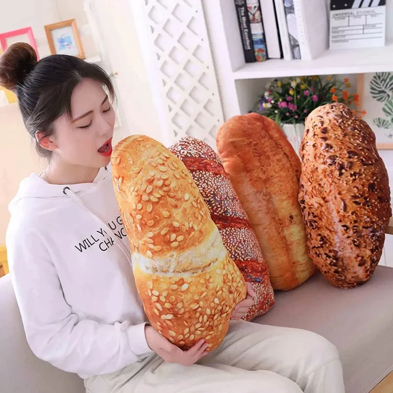 Plush Donut Cream Bread Stuffed Toy Pillow Soft Cushion Restaurant Decoration Birthday Gift Birthday Gift