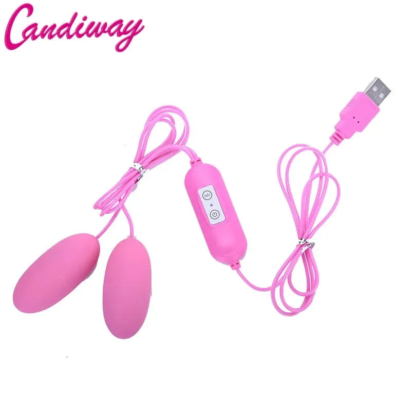Vibrator 12 multi Speed Jump Egg Vibrating Clitoris Stimulator USB Adult Product Sex Toys For Women Female Masturbation — image 2