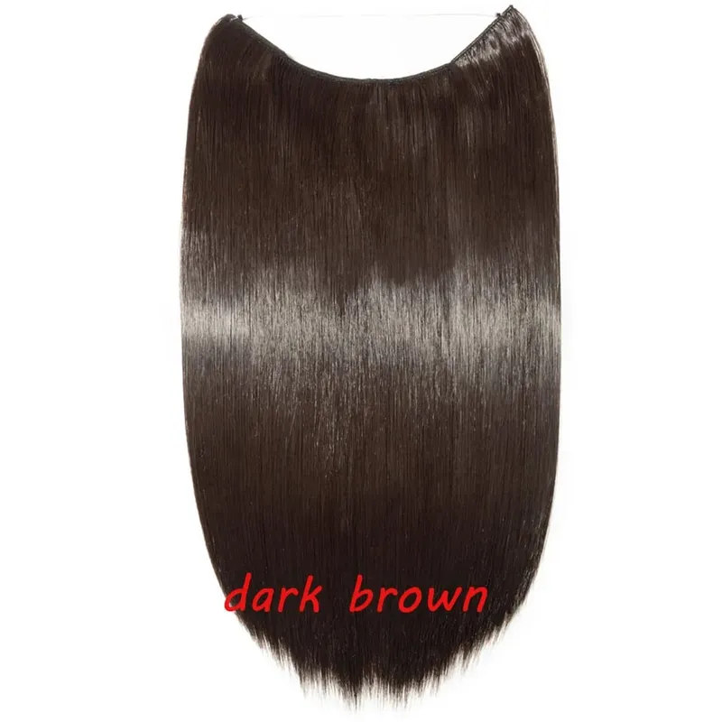 S-noilite 32 kleuren Synthetische Onzichtbare Draad Haarverlenging Clip In Vals Haar Haarstukjes Lange Hair Extensions Voor Vrouwen