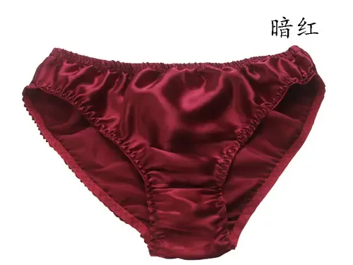Hot-selling 100% silk panties male mulberry silk trigonometric underwear men briefs