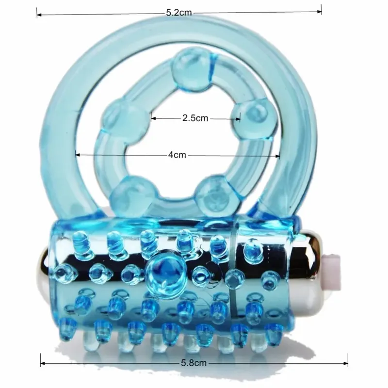 Lasting Vibrators Rings Double CockRing Delay Premature Ejaculation Penis Ball Loop 2Locked Sex Toys Product for Men