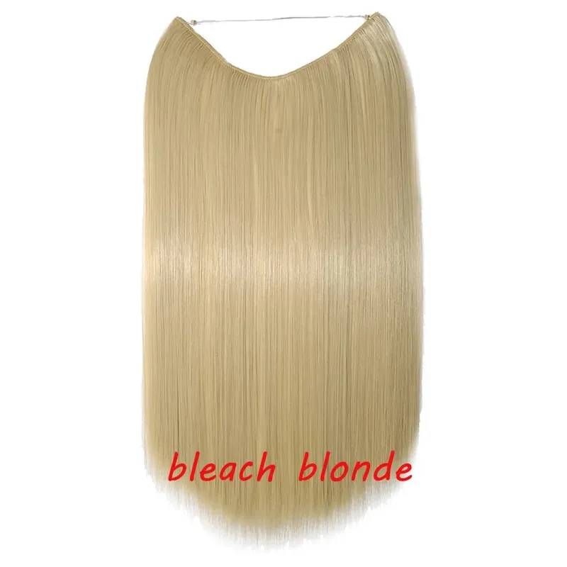 S-noilite 32 kleuren Synthetische Onzichtbare Draad Haarverlenging Clip In Vals Haar Haarstukjes Lange Hair Extensions Voor Vrouwen