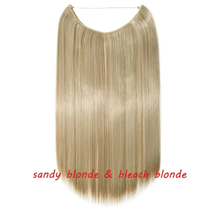 S-noilite 32 kleuren Synthetische Onzichtbare Draad Haarverlenging Clip In Vals Haar Haarstukjes Lange Hair Extensions Voor Vrouwen