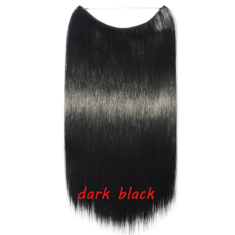 S-noilite 32 kleuren Synthetische Onzichtbare Draad Haarverlenging Clip In Vals Haar Haarstukjes Lange Hair Extensions Voor Vrouwen