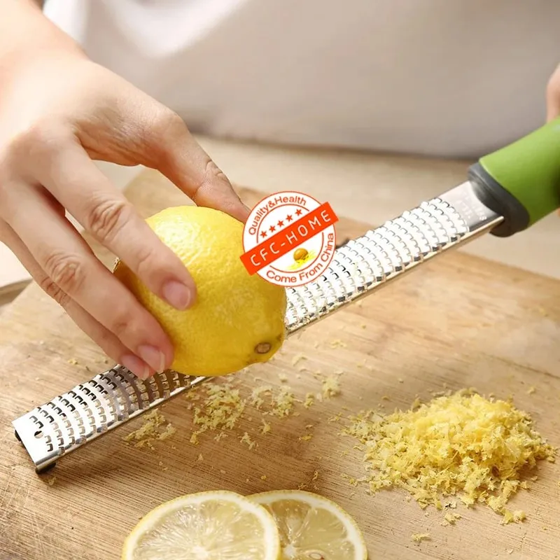 Citrus Lemon Zester & Cheese Grater-Parmesan Cheese Lemon Ginger Garlic Nutmeg Chocolate Vegetables Fruits Kitchen Tools