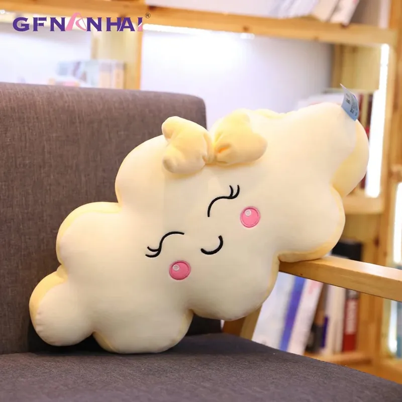 1Pc Giant New Style Kawaii Cloud Plush Pillow Soft Sofa Cushion Lovey Smile Cloud Stuffed Plush Toys For Children Girls Gift