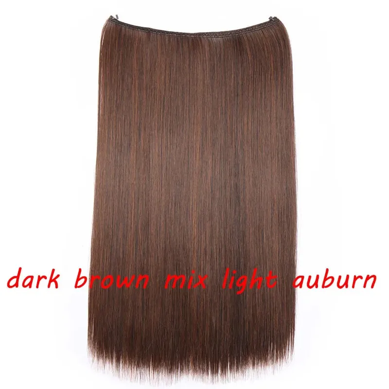 S-noilite 32 kleuren Synthetische Onzichtbare Draad Haarverlenging Clip In Vals Haar Haarstukjes Lange Hair Extensions Voor Vrouwen