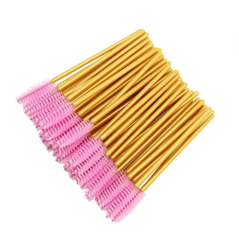 50Pcs Eyelash Brushes Makeup Brushes Disposable Mascara Wands Applicator Multicolors Eye Lashes Cosmetic Brush Makeup Tools