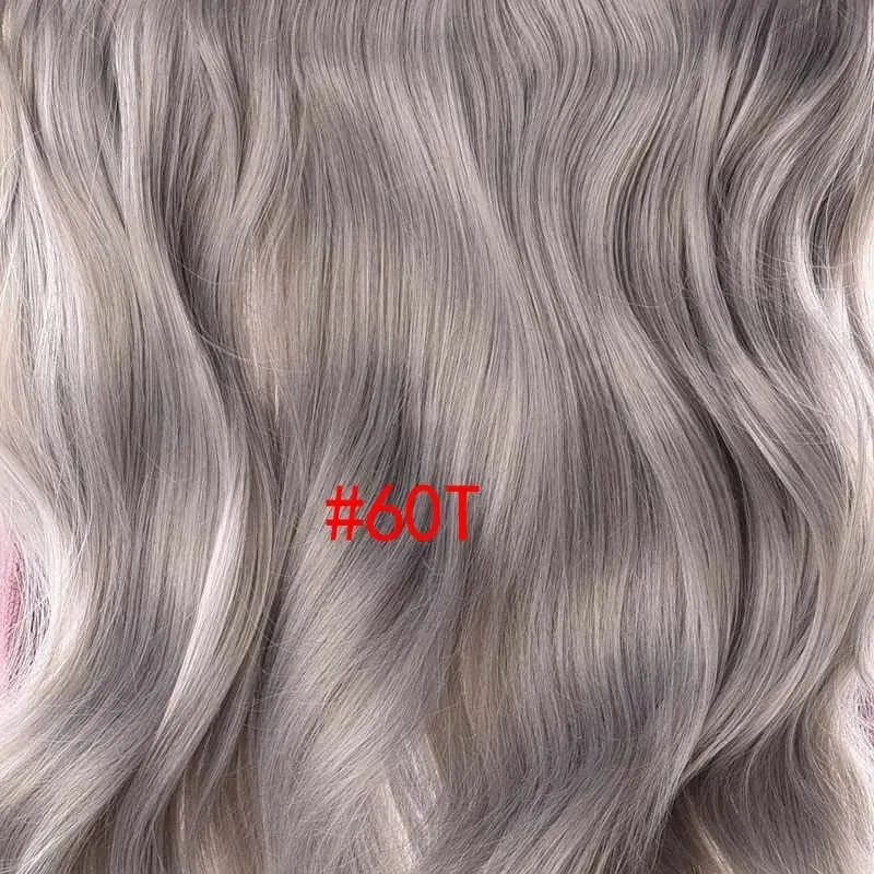 Silike 180g Fish Line Synthetic Wavy Clips in One Piece Hair Extensions 24 inch 17 Colors Heat Resistant Hair Extension — image 9