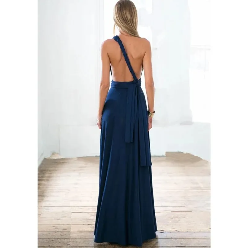 Sexy Women Multiway Wrap Convertible Boho Maxi Club Red Dress Bandage Long Dress Party Bridesmaids Infinity Robe Longue Femme