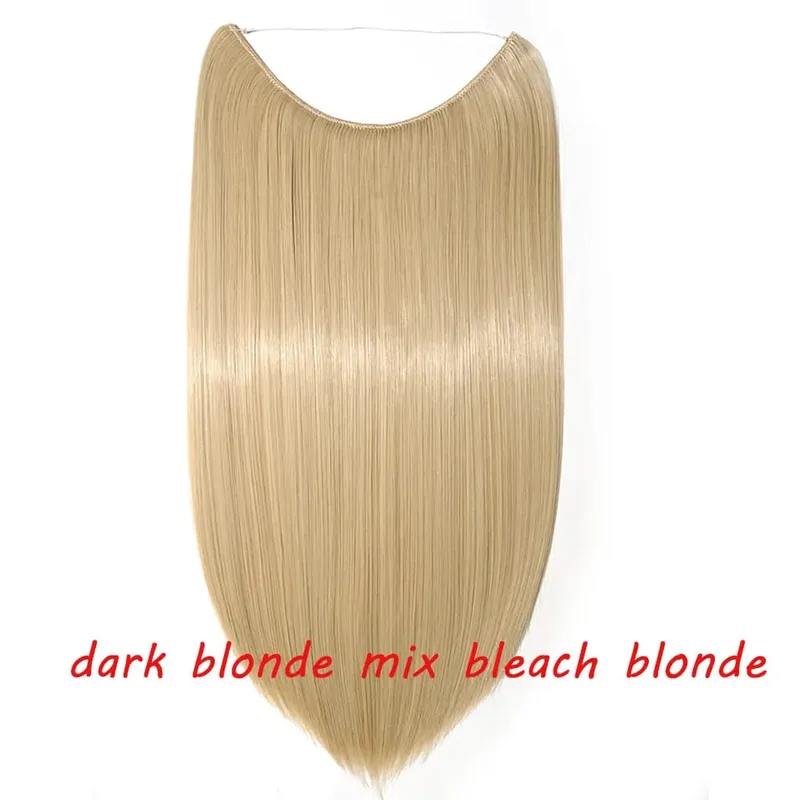 S-noilite 32 kleuren Synthetische Onzichtbare Draad Haarverlenging Clip In Vals Haar Haarstukjes Lange Hair Extensions Voor Vrouwen