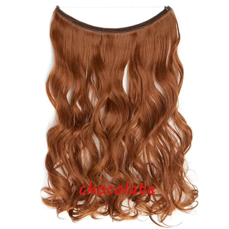 S-noilite 32 kleuren Synthetische Onzichtbare Draad Haarverlenging Clip In Vals Haar Haarstukjes Lange Hair Extensions Voor Vrouwen