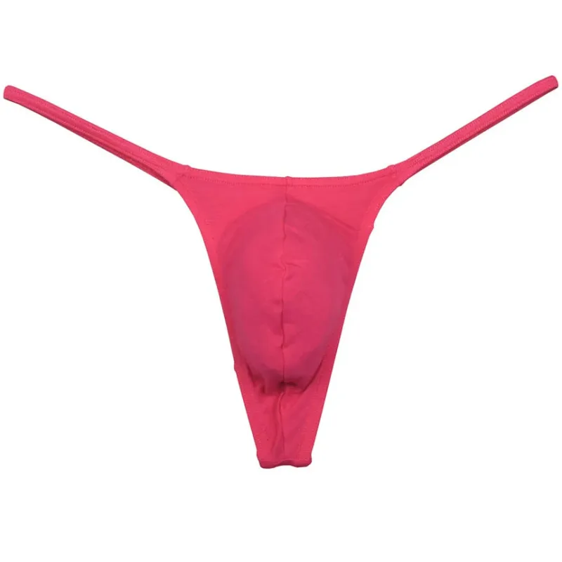 Men Modal String Thong Underwear Male Minimal Coverage Hipster T-back Jock Strap