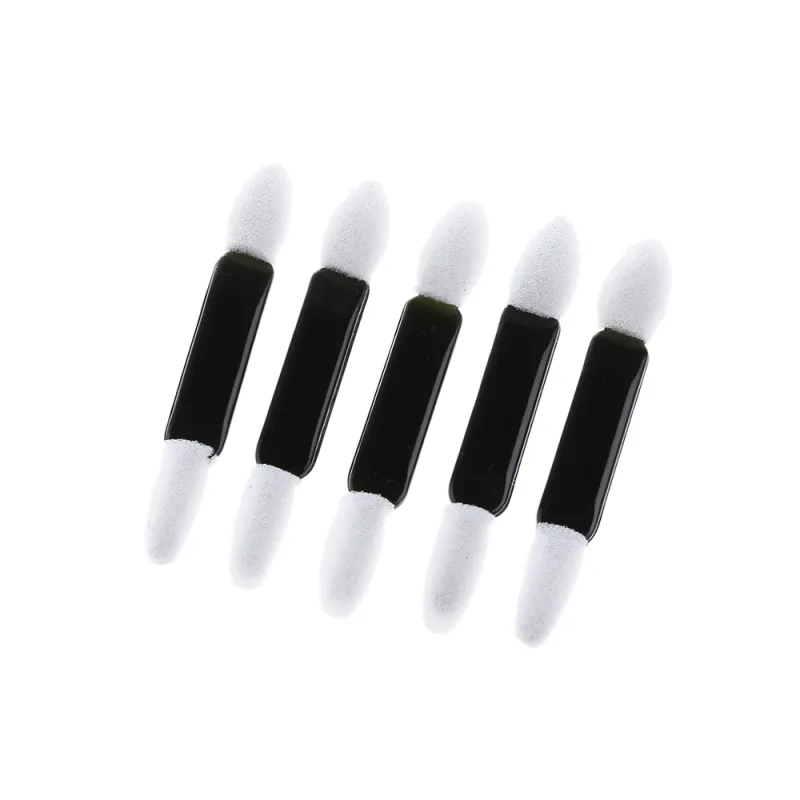 50Pcs Proffessional Eye Shadow Sponge Brushes Double Foam Headed Brushes Disposable Eyeshadow Sponge Makeup Applicator Tool