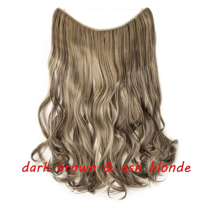 S-noilite 32 kleuren Synthetische Onzichtbare Draad Haarverlenging Clip In Vals Haar Haarstukjes Lange Hair Extensions Voor Vrouwen