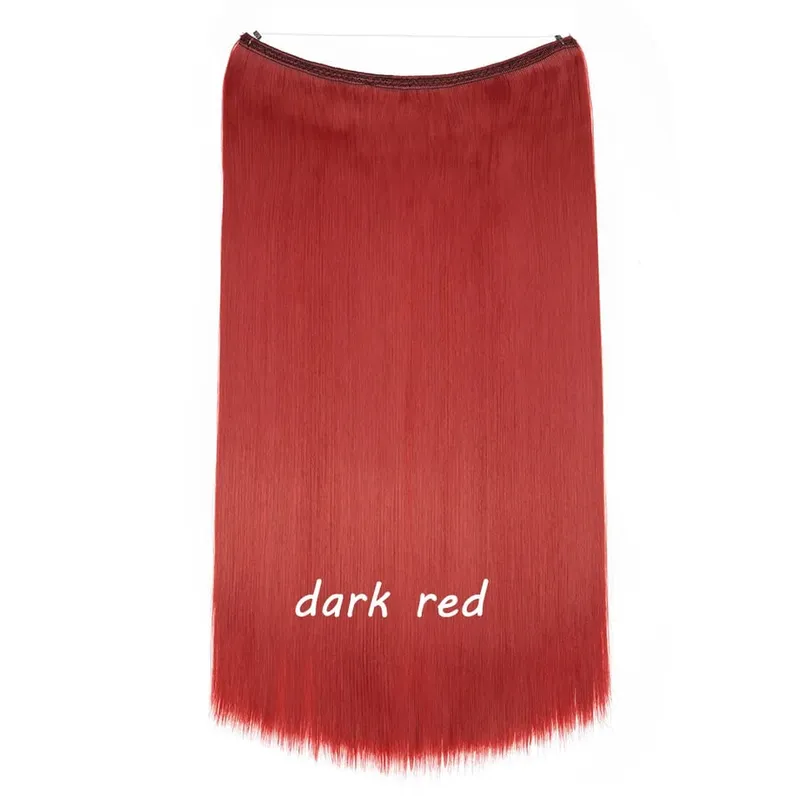 S-noilite 32 kleuren Synthetische Onzichtbare Draad Haarverlenging Clip In Vals Haar Haarstukjes Lange Hair Extensions Voor Vrouwen