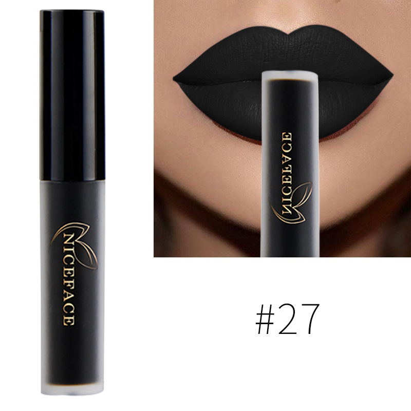 Nude Liquid Lipsticks Waterproof Velvet Matte Lip Gloss Long Lasting Non-stick Cup Lip Tint Makeup Pigment Cosmetics