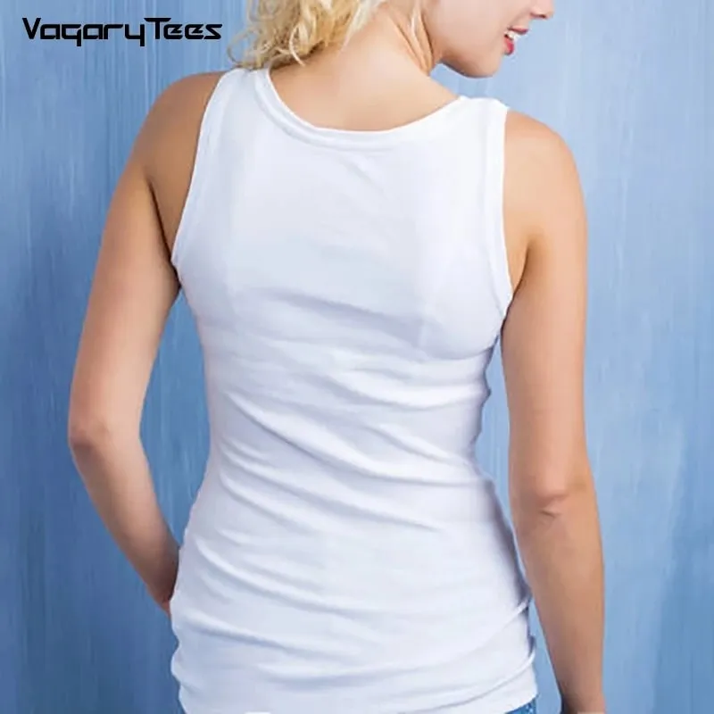 Unique Customized Women's Tanks Print Your Own Design Casual Tops girl tees animal cartoon lovers celebrity birthday party