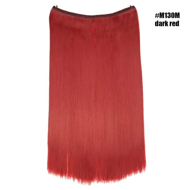 Synthetic Invisible Wire No Clips In Hair Extensions Secret Fish Line Hairpieces Hair Extensions Fake Hair For Women