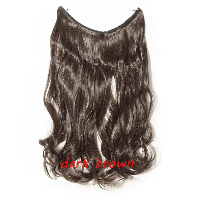 S-noilite 32 kleuren Synthetische Onzichtbare Draad Haarverlenging Clip In Vals Haar Haarstukjes Lange Hair Extensions Voor Vrouwen
