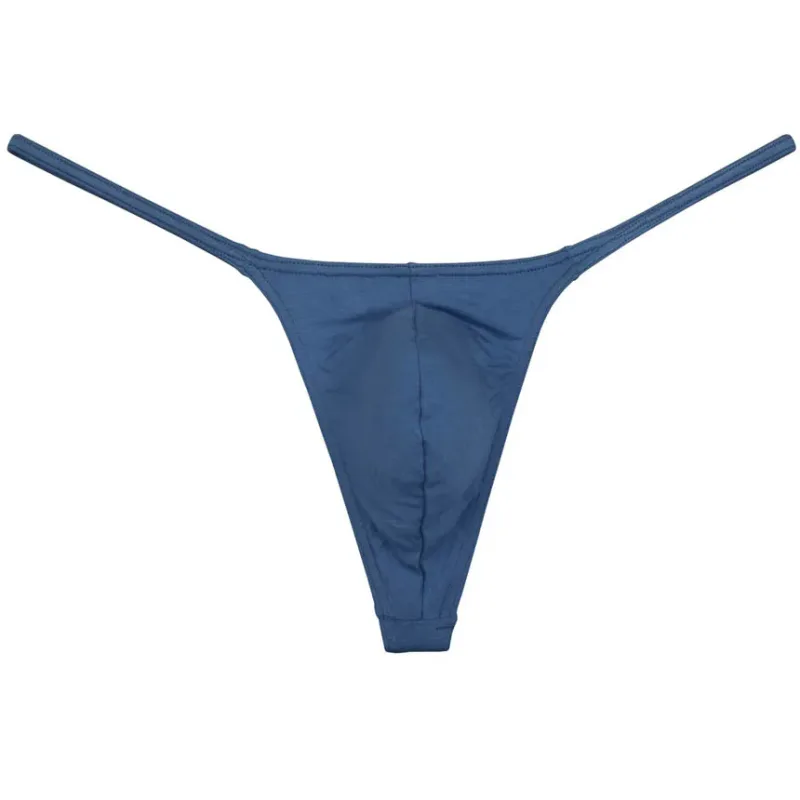 Men Modal String Thong Underwear Male Minimal Coverage Hipster T-back Jock Strap